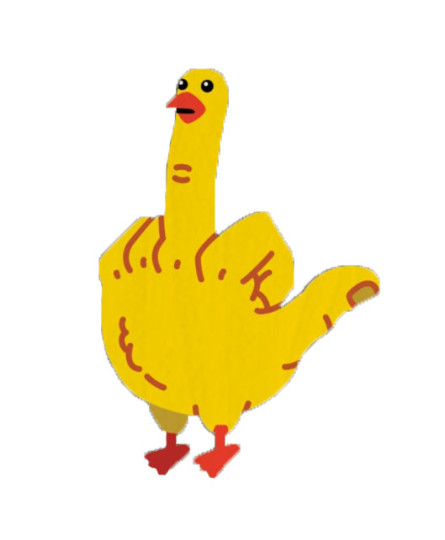 Значок Гусь-палец